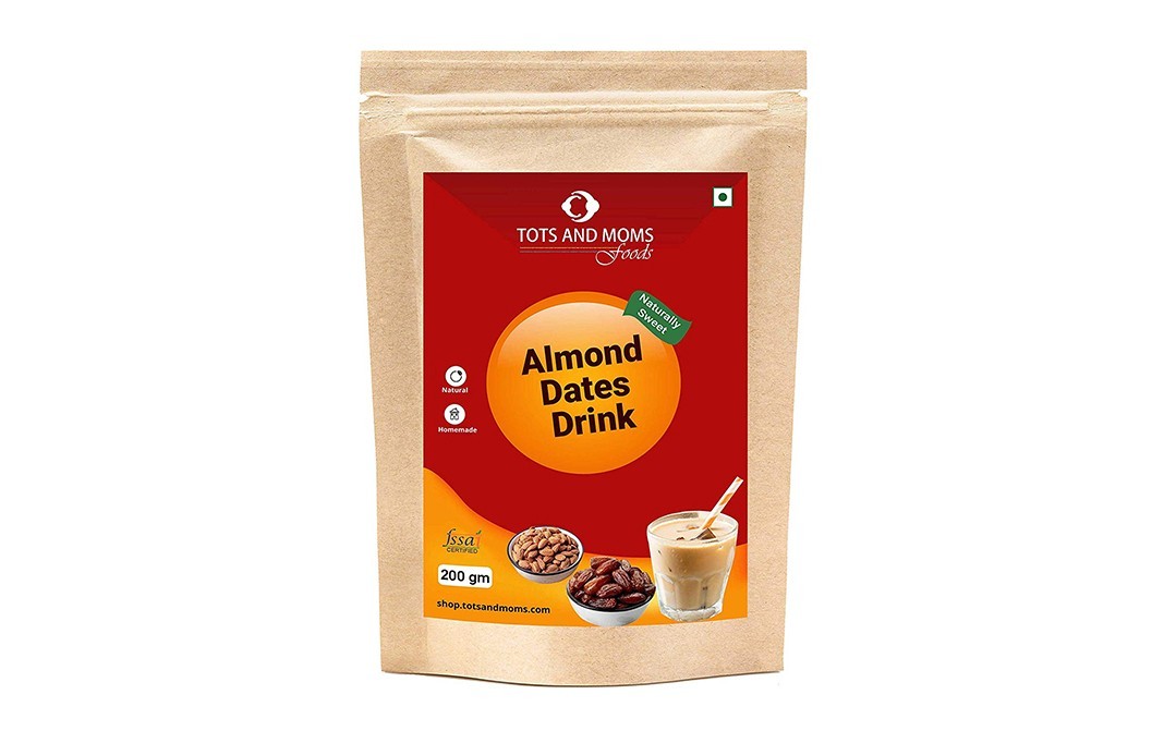 Tots And Moms Foods Almond Dates Drink    Pack  200 grams